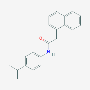 molecular formula C21H21NO B291857 2-(naphthalen-1-yl)-N-[4-(propan-2-yl)phenyl]acetamide 