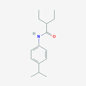molecular formula C15H23NO B291858 2-ethyl-N-(4-isopropylphenyl)butanamide 