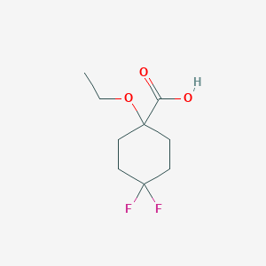 1-Ethoxy-4,4-difluorocyclohexane-1-carboxylic acid