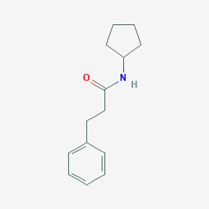 molecular formula C14H19NO B291861 N-cyclopentyl-3-phenylpropanamide 