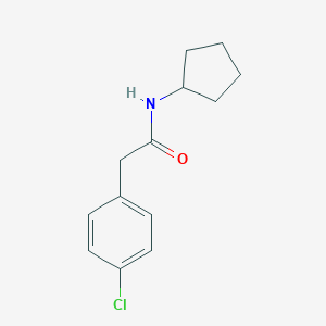 molecular formula C13H16ClNO B291862 2-(4-chlorophenyl)-N-cyclopentylacetamide 