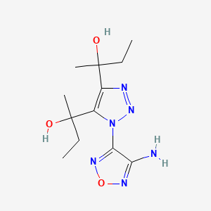 2-[1-(4-Amino-1,2,5-oxadiazol-3-yl)-5-(2-hydroxybutan-2-yl)triazol-4-yl]butan-2-ol
