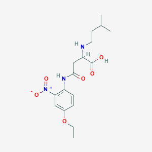 4-((4-Ethoxy-2-nitrophenyl)amino)-2-(isopentylamino)-4-oxobutanoic acid