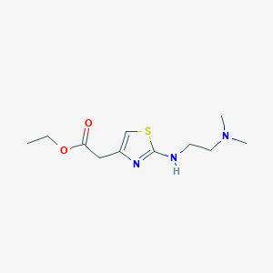 Ethyl 2-(2-{[2-(dimethylamino)ethyl]amino}-1,3-thiazol-4-yl)acetate