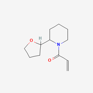 B2918647 1-[2-(Oxolan-2-yl)piperidin-1-yl]prop-2-en-1-one CAS No. 2361641-57-6