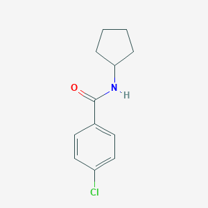 molecular formula C12H14ClNO B291865 4-chloro-N-cyclopentylbenzamide 