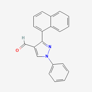 3-Naphthalen-1-yl-1-phenylpyrazole-4-carbaldehyde