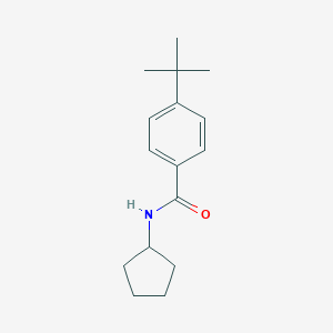molecular formula C16H23NO B291867 4-tert-butyl-N-cyclopentylbenzamide 