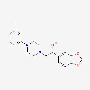 1-(1,3-Benzodioxol-5-yl)-2-[4-(3-methylphenyl)piperazin-1-yl]ethanol