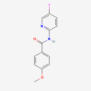 molecular formula C13H11IN2O2 B2918678 N-(5-iodopyridin-2-yl)-4-methoxybenzamide CAS No. 842119-43-1