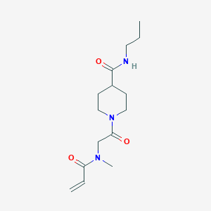 1-[2-[Methyl(prop-2-enoyl)amino]acetyl]-N-propylpiperidine-4-carboxamide