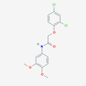molecular formula C16H15Cl2NO4 B291870 2-(2,4-dichlorophenoxy)-N-(3,4-dimethoxyphenyl)acetamide 