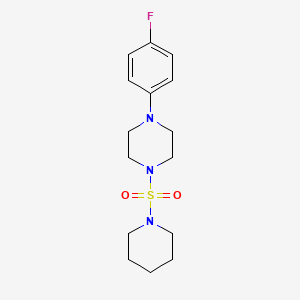 molecular formula C15H22FN3O2S B2918705 1-(4-Fluorophenyl)-4-piperidin-1-ylsulfonylpiperazine CAS No. 712345-13-6