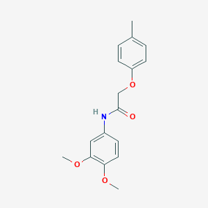 molecular formula C17H19NO4 B291871 N-(3,4-dimethoxyphenyl)-2-(4-methylphenoxy)acetamide 