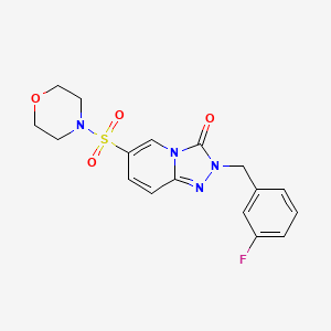 molecular formula C17H17FN4O4S B2918715 2-(3-氟苄基)-6-(吗啉磺酰基)-[1,2,4]三唑并[4,3-a]吡啶-3(2H)-酮 CAS No. 1251704-94-5