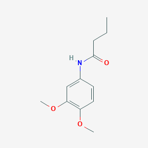 molecular formula C12H17NO3 B291872 N-(3,4-dimethoxyphenyl)butanamide 