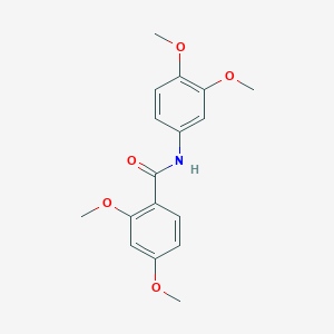 molecular formula C17H19NO5 B291873 N-(3,4-dimethoxyphenyl)-2,4-dimethoxybenzamide 