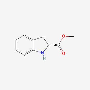 molecular formula C10H11NO2 B2918736 （2R）-2,3-二氢-1H-吲哚-2-羧酸甲酯 CAS No. 293737-30-1