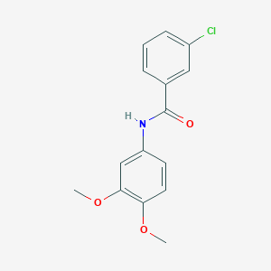 molecular formula C15H14ClNO3 B291874 3-chloro-N-(3,4-dimethoxyphenyl)benzamide 
