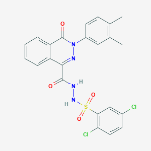 2,5-dichloro-N'-{[3-(3,4-dimethylphenyl)-4-oxo-3,4-dihydro-1-phthalazinyl]carbonyl}benzenesulfonohydrazide