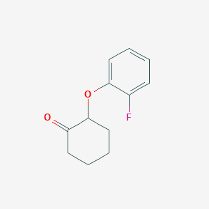 molecular formula C12H13FO2 B2918750 2-(2-Fluorophenoxy)cyclohexan-1-one CAS No. 1783533-63-0