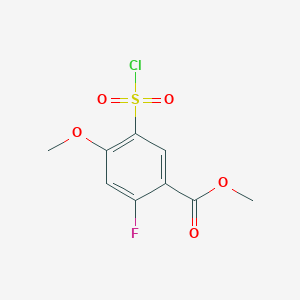 Methyl 5-(chlorosulfonyl)-2-fluoro-4-methoxybenzoate