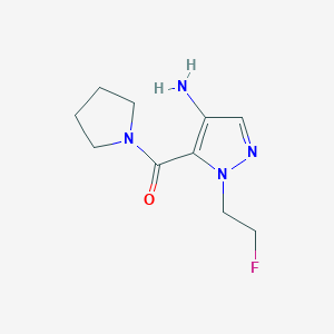 1-(2-Fluoroethyl)-5-(pyrrolidin-1-ylcarbonyl)-1H-pyrazol-4-amine