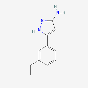 5-(3-Ethylphenyl)-1H-pyrazol-3-amine