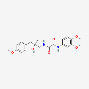 N1-(2,3-dihydrobenzo[b][1,4]dioxin-6-yl)-N2-(2-hydroxy-3-(4-methoxyphenyl)-2-methylpropyl)oxalamide