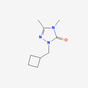 molecular formula C9H15N3O B2918778 1-(环丁基甲基)-3,4-二甲基-4,5-二氢-1H-1,2,4-三唑-5-酮 CAS No. 2005596-51-8