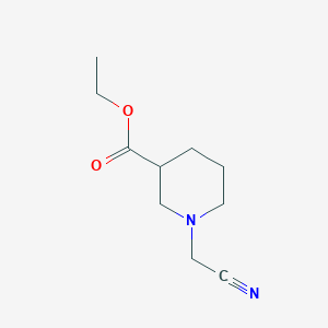molecular formula C10H16N2O2 B2918780 Ethyl 1-(cyanomethyl)piperidine-3-carboxylate CAS No. 946702-02-9