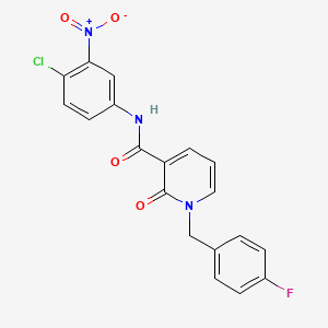 N-(4-chloro-3-nitrophenyl)-1-(4-fluorobenzyl)-2-oxo-1,2-dihydropyridine-3-carboxamide
