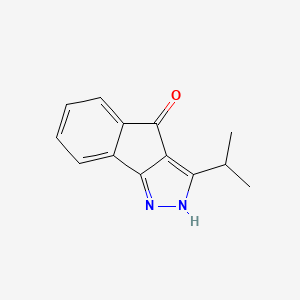 molecular formula C13H12N2O B2918797 3-异丙基茚并[1,2-c]吡唑-4(1H)-酮 CAS No. 108874-23-3