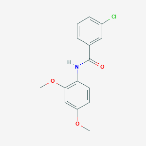 molecular formula C15H14ClNO3 B291880 3-chloro-N-(2,4-dimethoxyphenyl)benzamide 