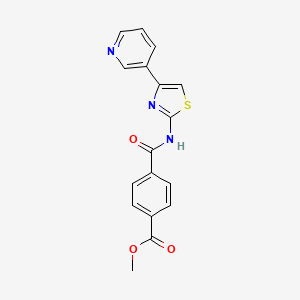 Methyl 4-((4-(pyridin-3-yl)thiazol-2-yl)carbamoyl)benzoate