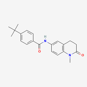 molecular formula C21H24N2O2 B2918804 4-(tert-butyl)-N-(1-methyl-2-oxo-1,2,3,4-tetrahydroquinolin-6-yl)benzamide CAS No. 922054-31-7