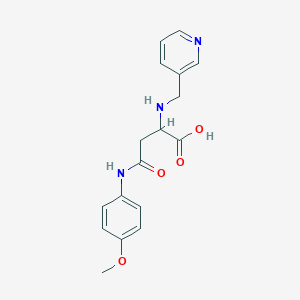 4-((4-Methoxyphenyl)amino)-4-oxo-2-((pyridin-3-ylmethyl)amino)butanoic acid