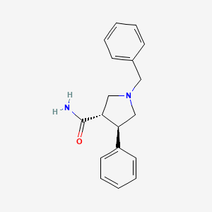 (3S,4R)-1-Benzyl-4-phenylpyrrolidine-3-carboxamide