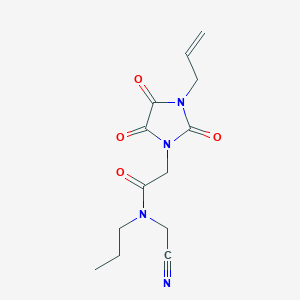 N-(cyanomethyl)-N-propyl-2-[2,4,5-trioxo-3-(prop-2-en-1-yl)imidazolidin-1-yl]acetamide