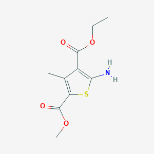 molecular formula C10H13NO4S B2918836 4-乙基 2-甲基 5-氨基-3-甲硫代吩-2,4-二甲酸酯 CAS No. 61320-67-0