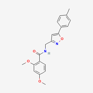 molecular formula C20H20N2O4 B2918850 2,4-二甲氧基-N-((5-(对甲苯基)异恶唑-3-基)甲基)苯甲酰胺 CAS No. 946210-03-3