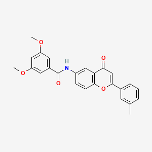 molecular formula C25H21NO5 B2918851 3,5-dimethoxy-N-[2-(3-methylphenyl)-4-oxo-4H-chromen-6-yl]benzamide CAS No. 923234-84-8