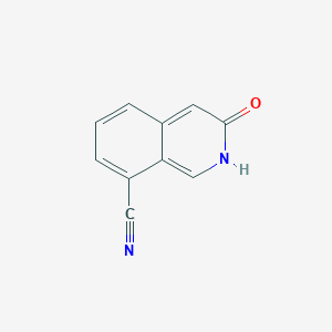 molecular formula C10H6N2O B2918852 3-羟基异喹啉-8-腈 CAS No. 1175272-54-4