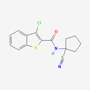 3-chloro-N-(1-cyanocyclopentyl)-1-benzothiophene-2-carboxamide