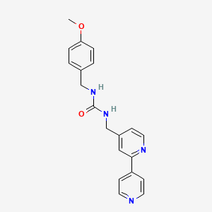 1-([2,4'-Bipyridin]-4-ylmethyl)-3-(4-methoxybenzyl)urea