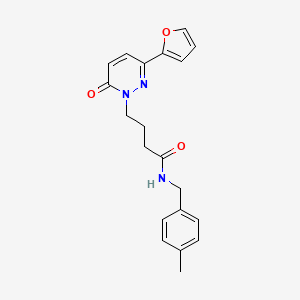 4-(3-(furan-2-yl)-6-oxopyridazin-1(6H)-yl)-N-(4-methylbenzyl)butanamide