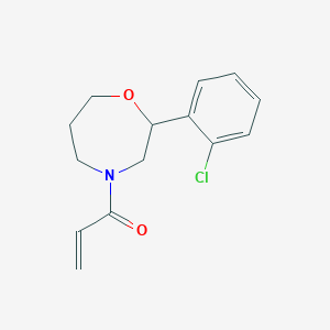 1-[2-(2-Chlorophenyl)-1,4-oxazepan-4-yl]prop-2-en-1-one