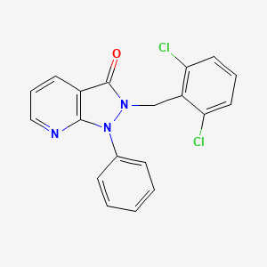 2-(2,6-dichlorobenzyl)-1-phenyl-1,2-dihydro-3H-pyrazolo[3,4-b]pyridin-3-one