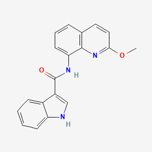 molecular formula C19H15N3O2 B2918876 N-(2-methoxyquinolin-8-yl)-1H-indole-3-carboxamide CAS No. 1226444-29-6