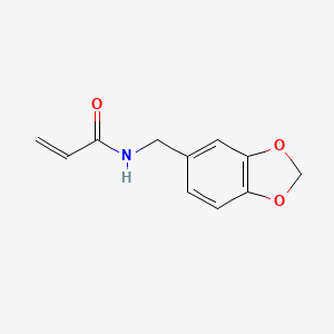 molecular formula C11H11NO3 B2918883 N-丙烯酰基-1,3-苯并二氧杂环-5-甲胺 CAS No. 443667-53-6